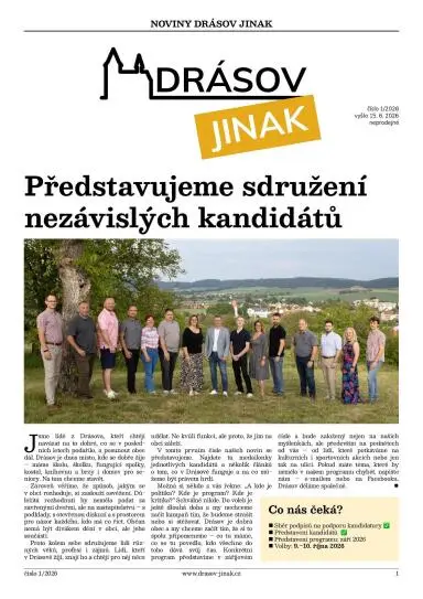 Titulní strana – Číslo 1 předvolebních novin